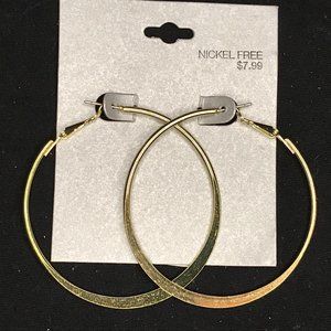 Large Gold Hoop Earring